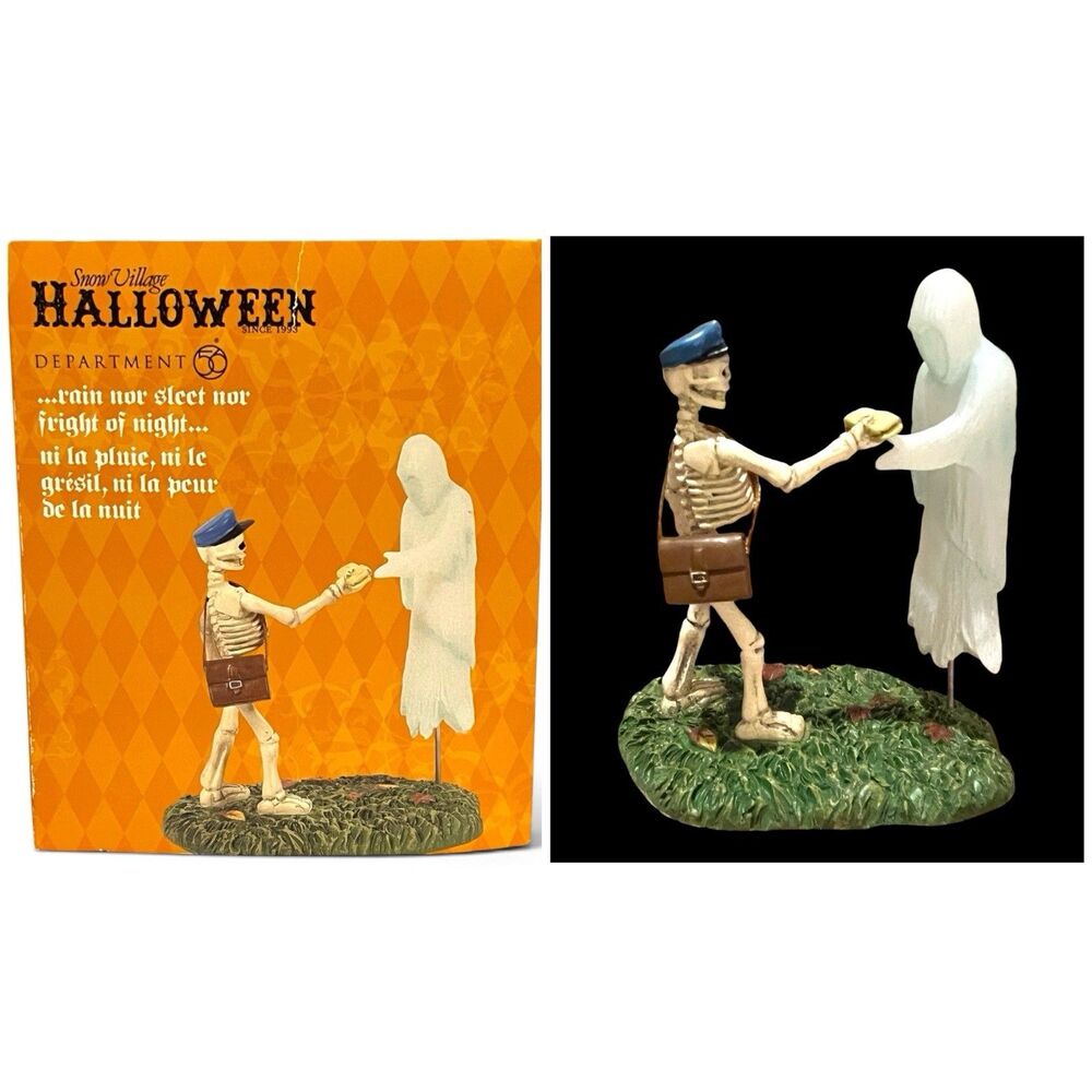 Dept 56 RAIN NOR SLEET NOR FRIGHT OF NIGHT Halloween Village 6009778 Mailman